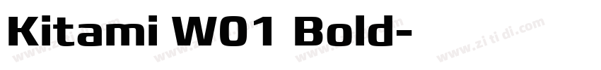 Kitami W01 Bold字体转换